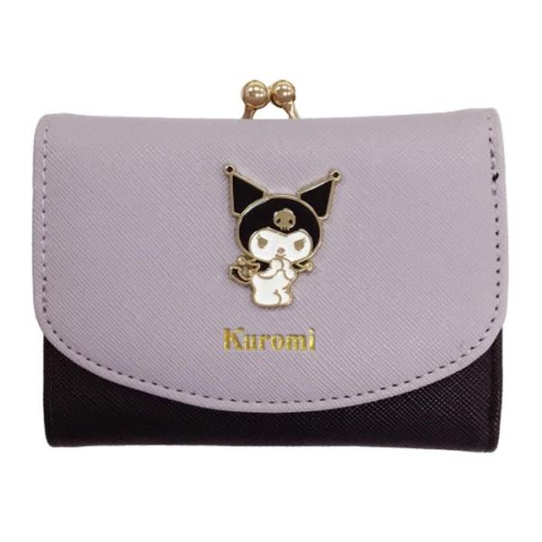 ミニ財布 がま口 収納 かわいい 雑貨 キャラクター グッズ ファッション小物 服飾雑貨 女性用 推し活 サンリオ クロミ がま口ミニ財布 パープル