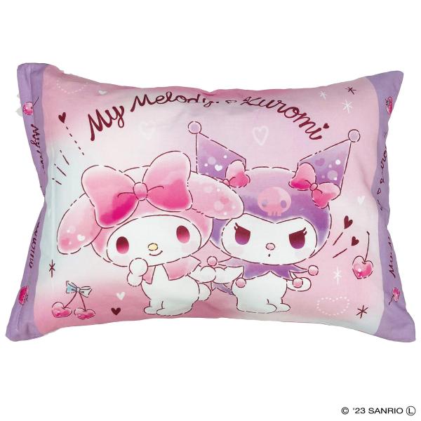 MORIPiLO モリピロ 子供用枕 カバー付き サンリオ マイメロディ クロミちゃん ピンク 約40x30cm 洗える ふんわり ぬいぐるみク