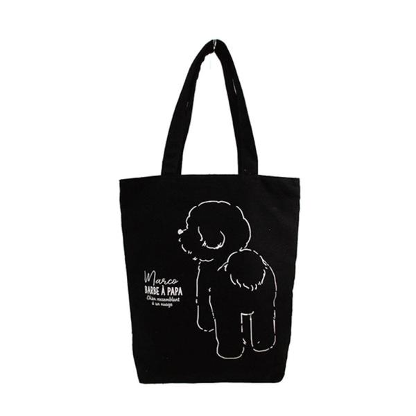 Chocho　トート+BK センバドー(Senbado) アニマルグラフィックトート_Bichon/BK 625