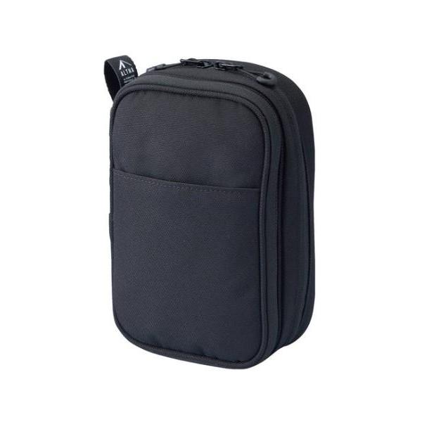 他サイト： LIHIT LAB.(リヒトラブ)　ALTNA×CORDURA　ツールポーチ(ダブル)　ブラック　A-7765-24の商品画像