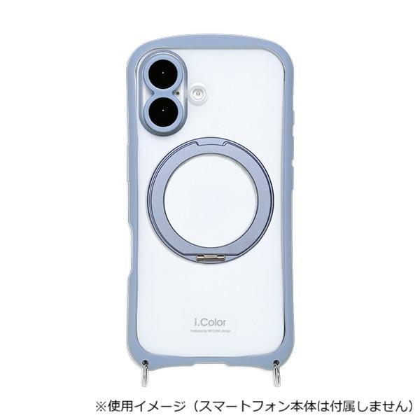 i.Color+ iPhone17専用背面型ケース Sky Blue/スカイブルー iP25-61