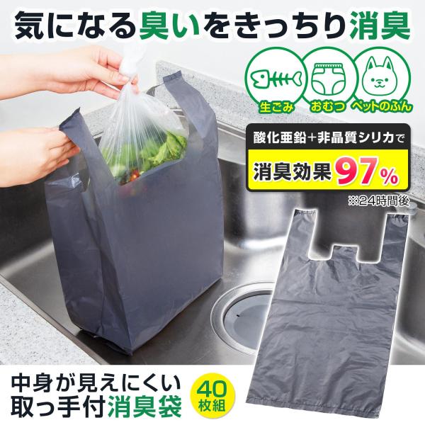 ＼気になるニオイをシャットアウト！／・消臭効果97%！・ごみ捨て時のプライバシー保護◎・生ごみ、おむつ、ペットのふんにも！【サイズ】約45×24×マチ13cm【素材・材質】ポリエチレン【仕様】耐冷温度:-30度【セット内容】40枚プライバシ...