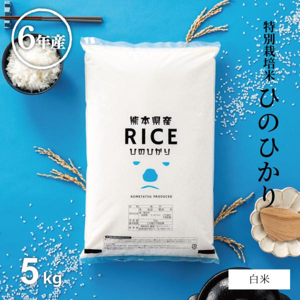 米 お米 5kg ヒノヒカリ 熊本県産 特別栽培米 令和6年産 精米5kg ひのひかり