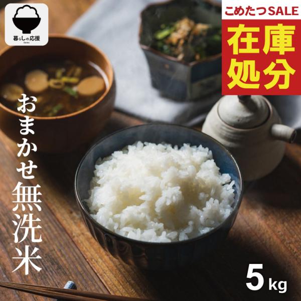 【在庫処分SALE】【暮らし応援価格！】米 5kg おまかせ無洗米 国内産 令和7年産 無洗米 こめたつ  暮らし応援価格