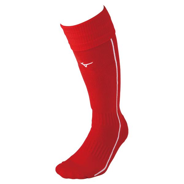 中学生、高校生女子選手に大人気！大特価セール！最安値に挑戦！サイドのタテラインカラーがアクセントのハイソックス土踏まず部と足首の編地を変えた履き心地がポイントになったハイソックスです！【ＭＩＺＵＮＯ】ミズノ ハイソックス(野球／ソフトボール...