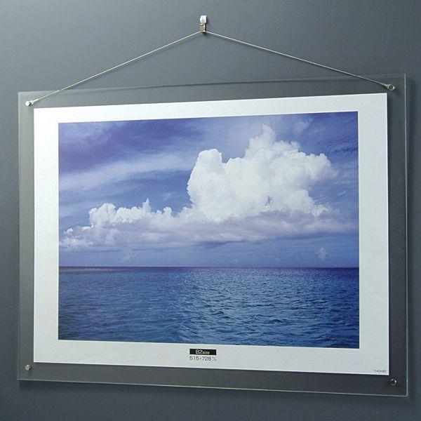 ナカバヤシ　アクリル製　ピクチャーフレーム　壁掛けタイプ　B2判プリント用 ナカバヤシ アクリル製 ピクチャーフレーム 壁掛けタイプ B2判プリント
