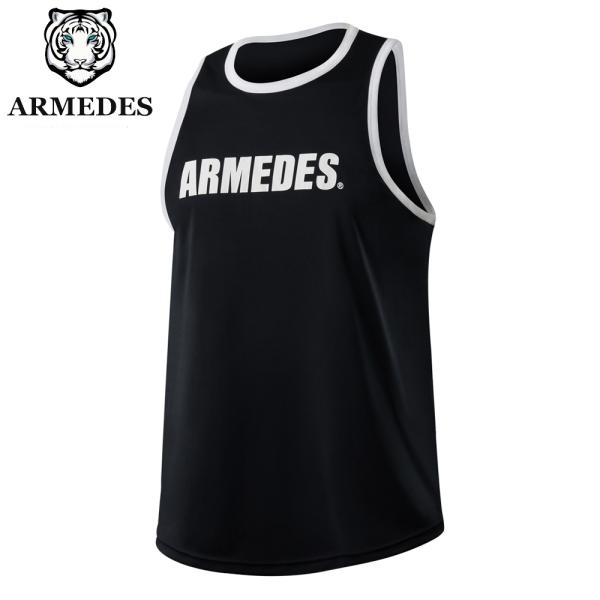 送料無料 ARMEDES アルメデス コンプレッション インナー 接触冷感 吸汗速乾 タンクトップ マッスルフィット メンズ M-XL 全2色 オールシーズン AR114