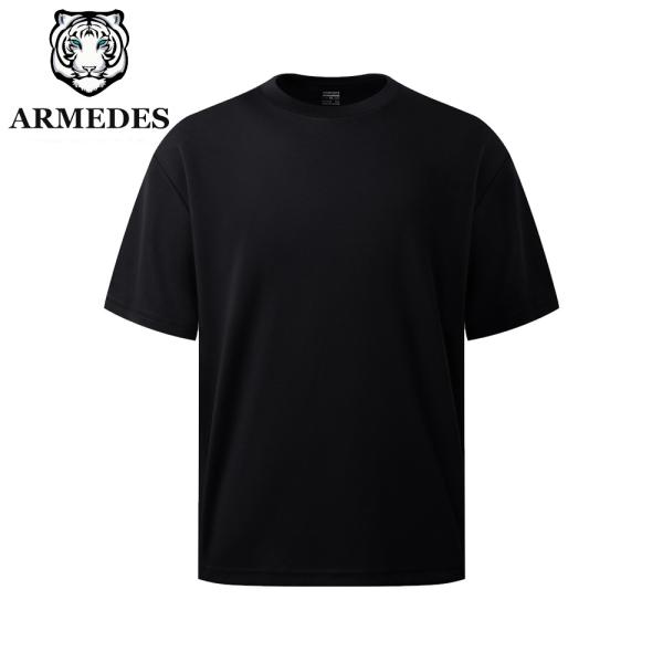 送料無料 ARMEDES アルメデス Tシャツ インナー 接触冷感 吸汗速乾 オーバーフィット 半袖 メンズ M-XL 全6色 オールシーズン AR188