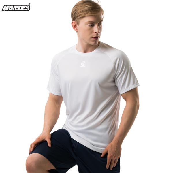 ARMEDES アルメデス 機能性 Tシャツ コンプレッション インナー 半袖 メンズ 接触冷感 吸汗速乾 ストレッチ ドライ ジム ランニング AR191