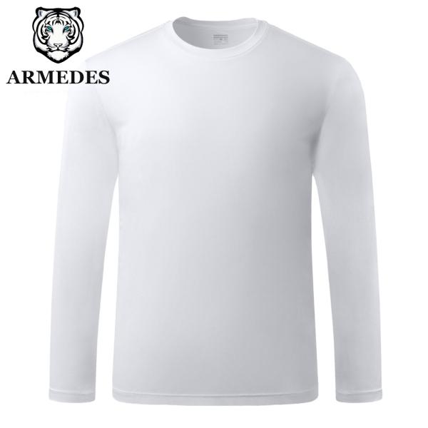 送料無料 ARMEDES アルメデス Tシャツ インナー 機能性 接触冷感 吸汗速乾 ドライ素材 長袖 メンズ M-2XL 全3色 オールシーズン AR201