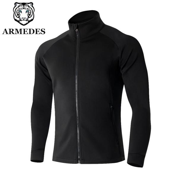 送料無料 ARMEDES アウター トレーニング 通気性 吸汗速乾 ストレッチ ジップアップ 長袖 タートルネック ポケット メンズ M-2XL 全3色 オールシーズン AR95