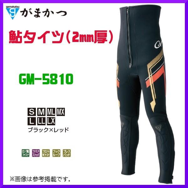 がまかつ 鮎タイツ 2mm厚 Gm 5810 ブラック レッド L 19年 4月新製品 釣具 フーガショップ1 通販 Yahoo ショッピング