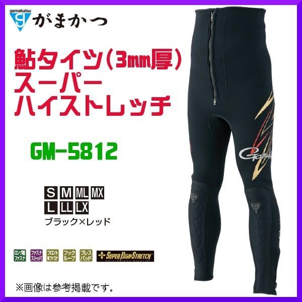 がまかつ 鮎タイツ 3mm厚 スーパーハイストレッチ Gm 5812 ブラック レッド L 19年 4月新製品 釣具 フーガショップ1 通販 Yahoo ショッピング