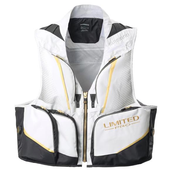 シマノ（SHIMANO） リミテッドプロ 2WAYベスト VE-560Y ホワイト 2XL