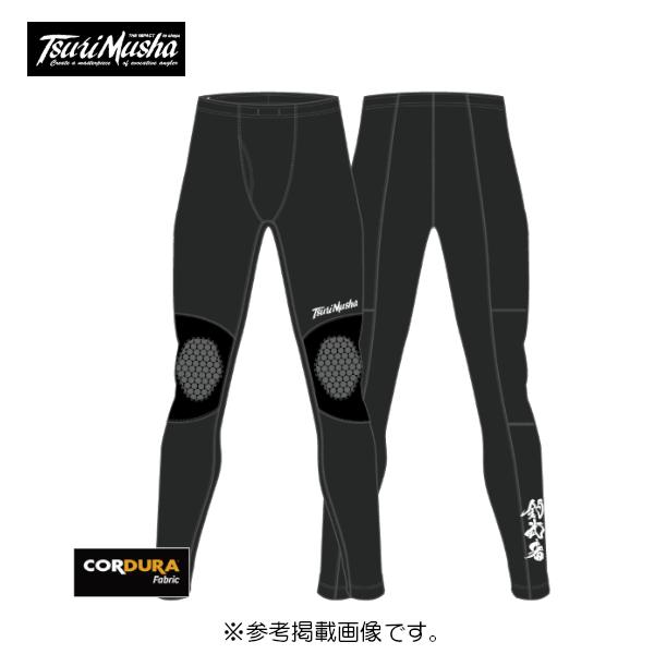 釣武者 コーデュラ・ニーガードタイツ L ブラック : 釣具・フーガ