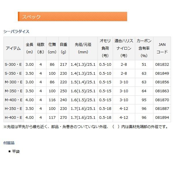 素晴らしい価格 まとめ売り ダイワ シーパラダイス M 350 E ロッド 磯竿 7 Da 釣具 フーガショップ1 安い販売中 Jreveinternational Com