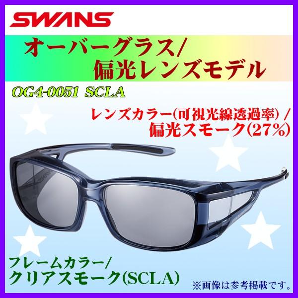 SWANS 　スワンズ 　オーバーグラス 　偏光レンズモデル 　OG4-0051 SCLA 　フレーム/クリアスモーク 　レンズカラー/偏光スモーク  *6