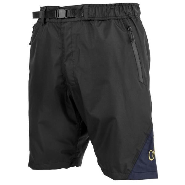 Gamakatsu がまかつ HDレインショートパンツ GM3753 ブラック×ゴールド