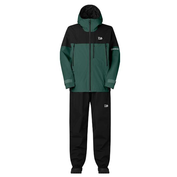 Daiwa レインスーツ セット ダイワ レインマックス レインスーツ ブラックヘイズカモ 2XL DR-3625