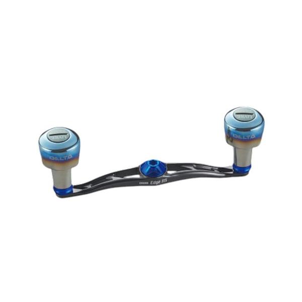 リブレ シマノ左用 CRANK EDGE115 チタン/ブルー リブレ FullComp クランク EDGE115 DELTA27ノブ (左巻用) シマノ
