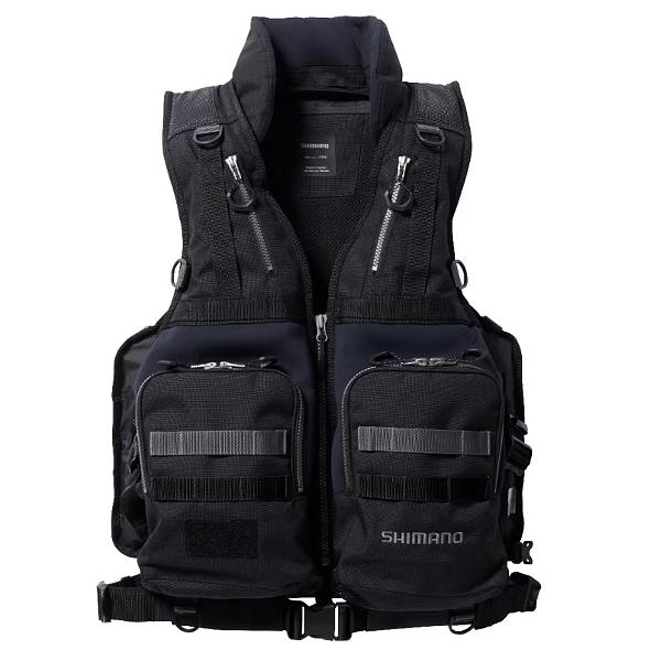 SHIMANO フィッシングベスト 黒　新品未使用 SHIMANO NEXUS フィッシングベスト ブラック - メルカリ