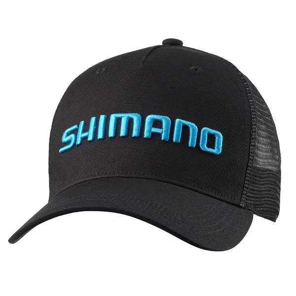 SHIMANO ベーシックフラットキャップ　カモ×ブラック シマノ ベーシックハーフメッシュフラットキャップ CA-067T