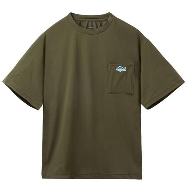   CKJK Tシャツ カーキS1点のみ シマノ（SHIMANO） ドライポケットTシャツ SH-031Z カーキ M ( 2026年