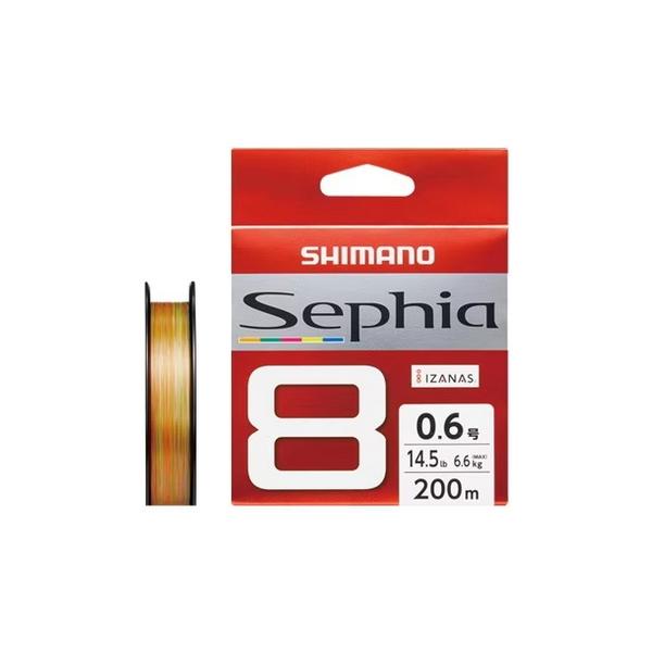 （特価） （23年8月新商品） シマノ セフィア 8 LD-E61W 200m 0.4号 10m×5カラー