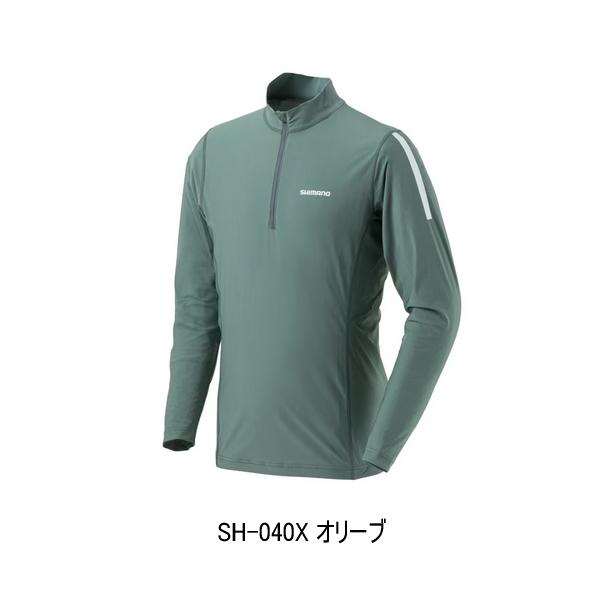 シマノ ウォーターリペルハーフジップシャツ ロングスリーブ SH-040X XL 楽天市場】(5) シマノ SH-040X (XL／ブラック) ウォーターリペル