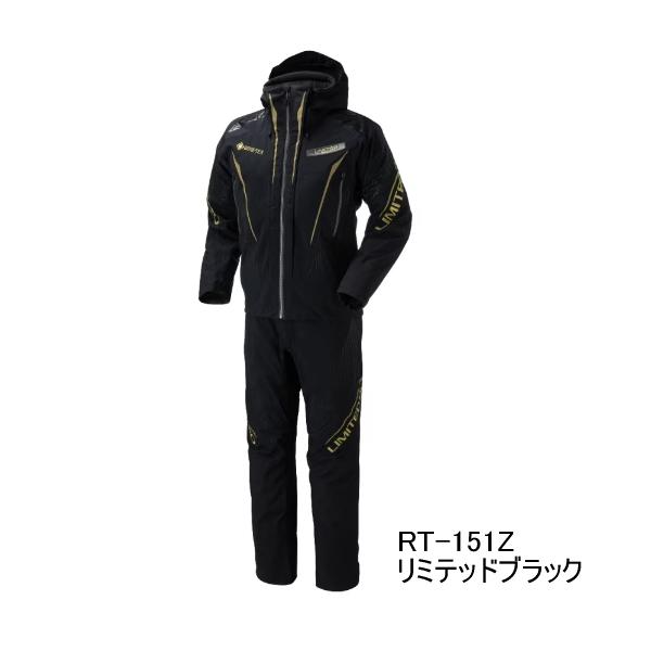（26年9月新商品） シマノ リミテッド プロ GTXストレッチ テクノレイヤードスーツ RT-151Z リミテッドブラック 3XLサイズ （9月発売予定／ご予約受付中）