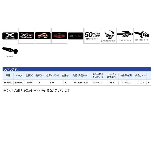 シマノ（SHIMANO） スーパーゲームスペシャル ロング ZP 95-100 （仕舞