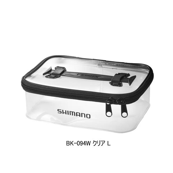 （特価） （23年9月新商品） シマノ カスタムケース（HDタックルボックス用） BK-094W クリア Lサイズ