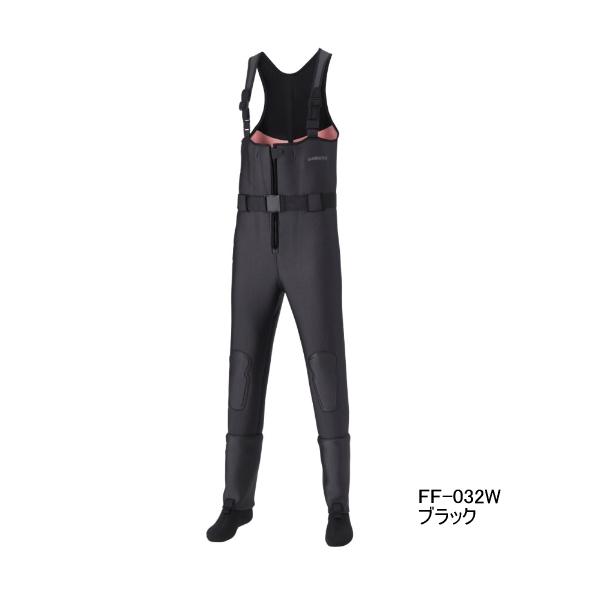 シマノ 防水非透湿ウェーダー FF-032W クロロプレンウェーダー ソックス  S  ブラック シマノ（SHIMANO） （23年9月新商品） クロロプレンウェーダー