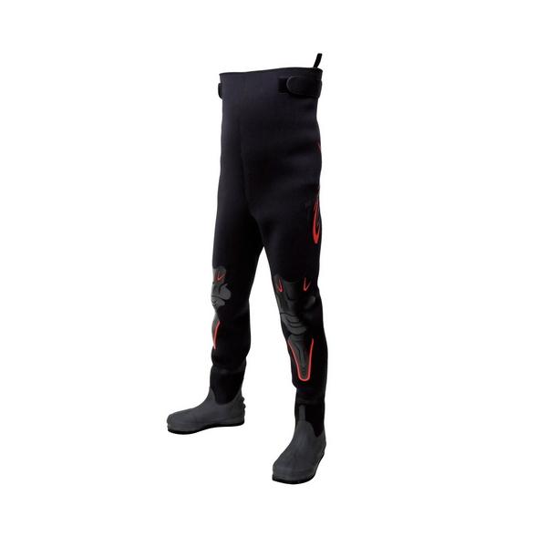 （23年3月新商品） 阪神素地 スリムウェーダー 中割 FX-560 ブラック 25Xサイズ