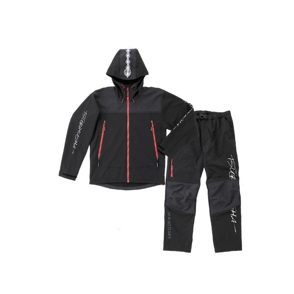 釣武者 フィッシングウェア 3Dストレッチウィンドガードスーツ Script Ver.  M 釣武者 3Dストレッチウィンドガードスーツ スクリプト Ver.(バージョン