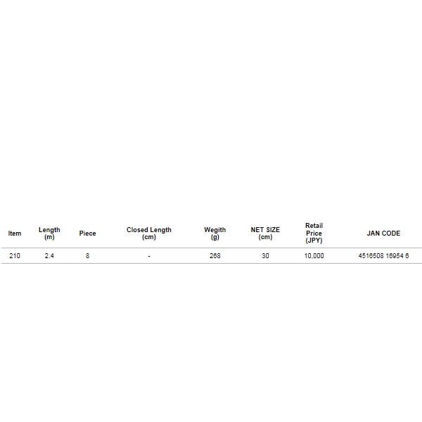 テイルウォーク（tail walk） キャッチバー改 タイニーネット 210