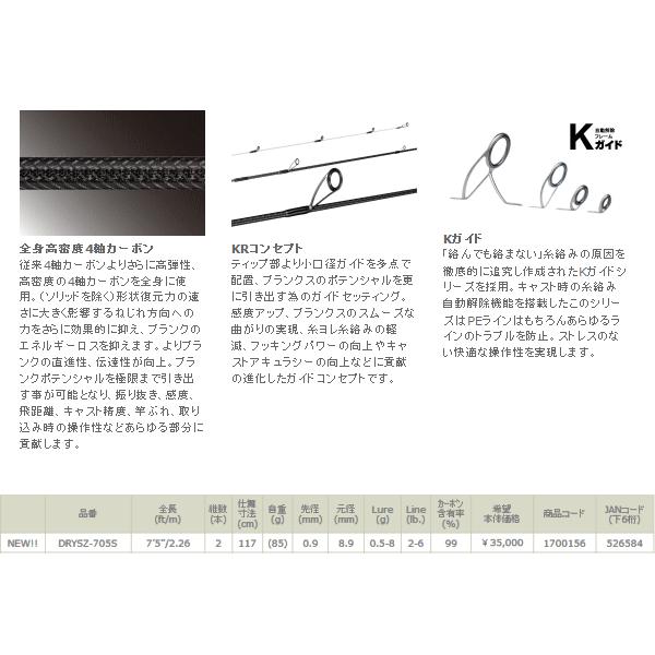 ARES DREAMS 夢雫 DRYSZ-705S DREAMS 夢雫 | アレス（ARES）| エギング・アジング・ジギング