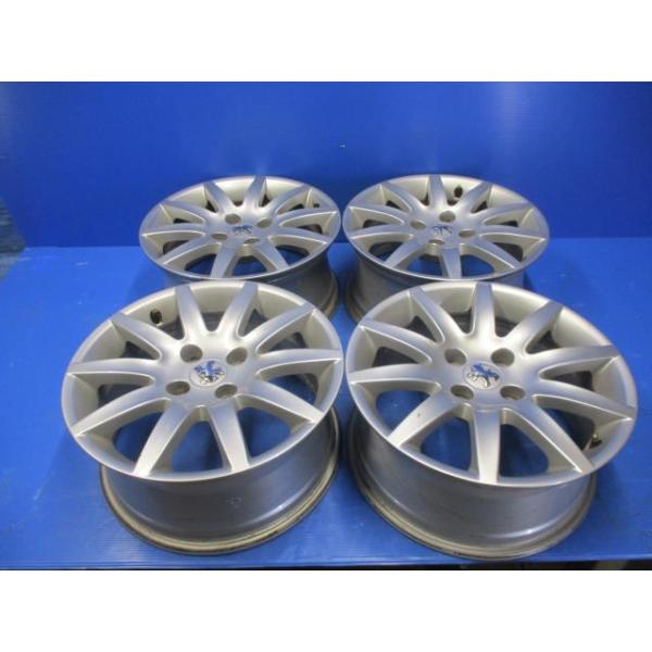 プジョー3008/T85F02/純正アルミ ホイール4本中古/7J/16インチ/ 224027