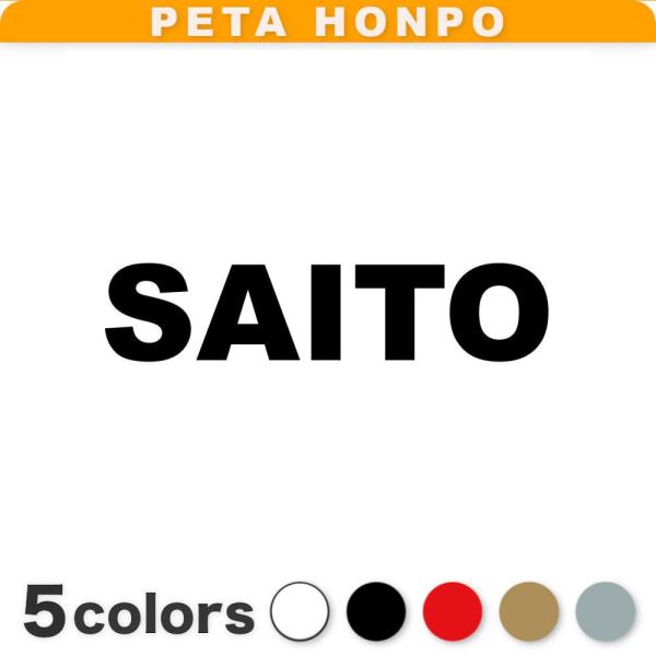 カッティングステッカー SAITO サイズ選択可 斉藤 齊藤 さいとう 苗字