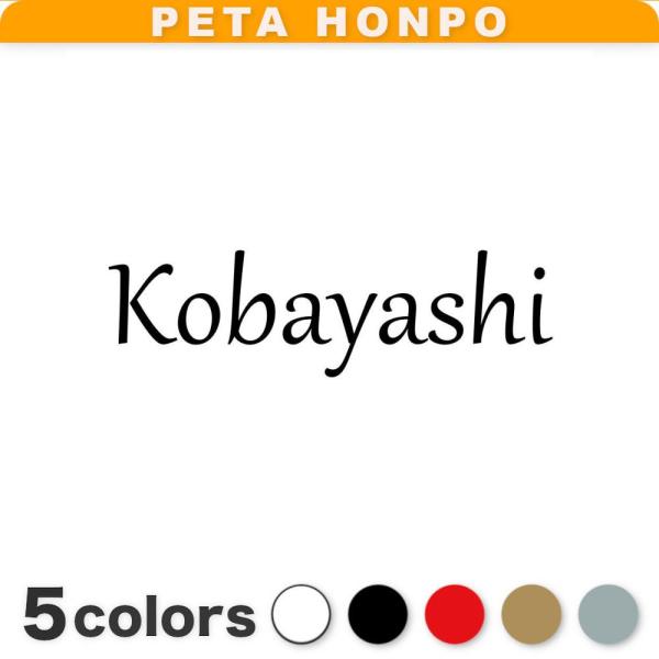 カッティングステッカー Kobayashi サイズ選択可 小林 こばやし 苗字