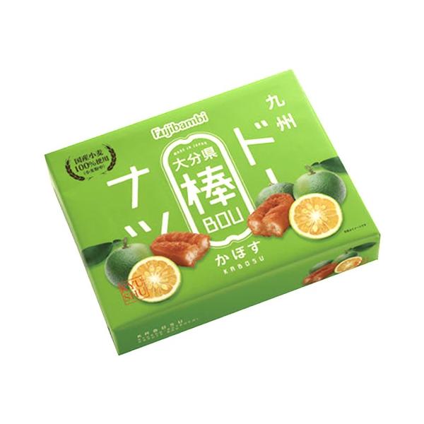 九州各県の名産品とドーナツ棒が出会いました。納得の組み合わせがあったり、新しい発見もあったり、それぞれの美味しさを旅してください。かぼすは大分県の特産柑橘類で、爽やかな香りを持ち、酸味が控えめで適度な甘みがあり、料理の引き立て役としても使わ...