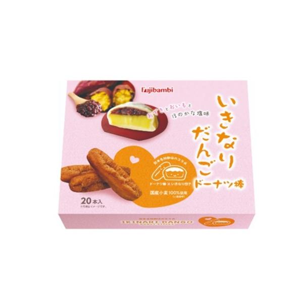 熊本ドーナツ棒大使の「SKE48　井上瑠夏さん」に商品開発にご協力いただきました。熊本県の郷土菓子「いきなり団子」をイメージした、さつまいもとあずきあんの自然な甘みとほのかな塩味のバランスが絶妙なドーナツ棒です。