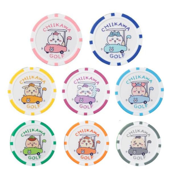 ちいかわGOLF ちいかわ ゴルフ グッズ カジノマーカー ボールマーカー (ちいかわ/ハチワレ/うさぎ/モモンガ/くりまんじゅう/らっこ/古本屋/シーサー)