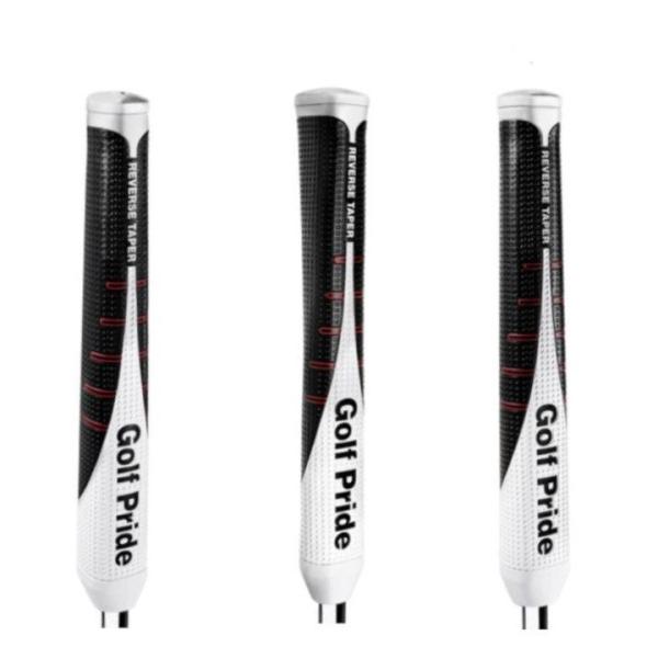 Golf Pride REVERS TAPER （ラージサイズ）◆リバーステーパーテクノロジー搭載グリップ下部に向けて太くなっているデザインで、パターのストロークを最適化。◆リバーステーパー・デザイングリップ下部はワイド、グリップ上部はスリ...