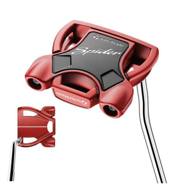 右用 テーラーメイド SPIDER RED ダブルベンド パター US仕様 スパイダー レッド 34インチ「あすつく対応」
