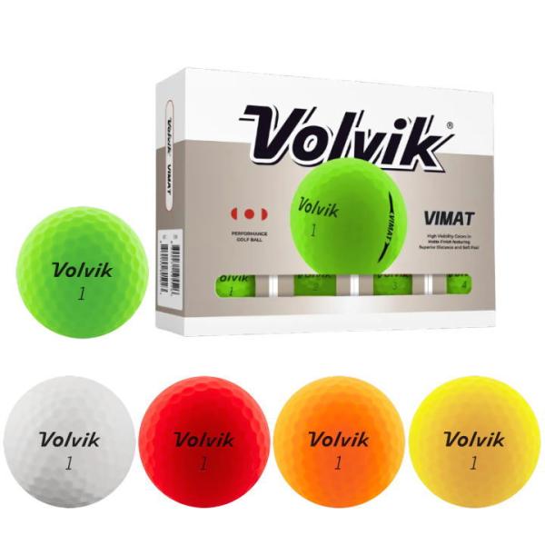 「訳あり処分」「送料無料(北海道・沖縄を除く)」2026 ボルビック Volvik Vimat ゴルフボール マット仕上げ 1ダース US仕様「メール便不可」「あすつく対応」