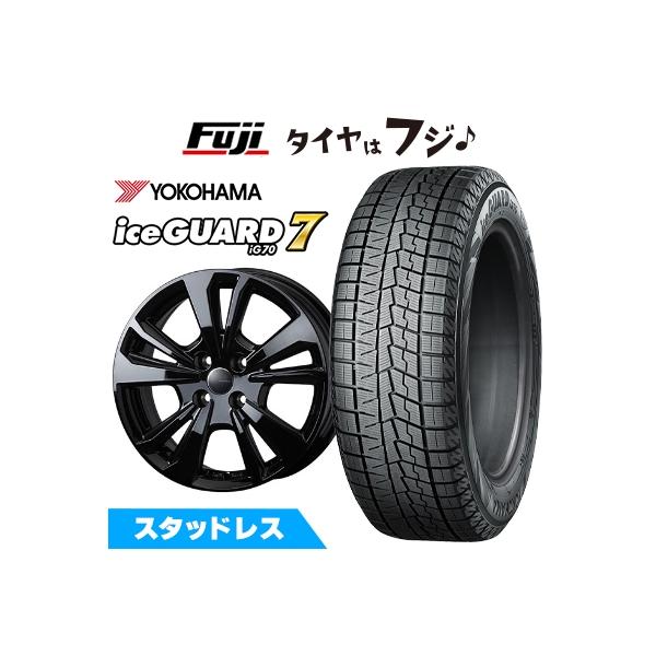 【新品】アバルト595 スタッドレスタイヤ ホイール4本セット 195/45R16 ヨコハマ アイスガード7 セブンIG70 スマートライン 365 6.5J 