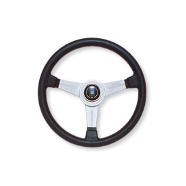 NARDI ナルディ ステアリング CLASSIC ブラックレザー/シルバー NARDI ナルディ ステアリング CLASSIC ブラックレザー/シルバー
