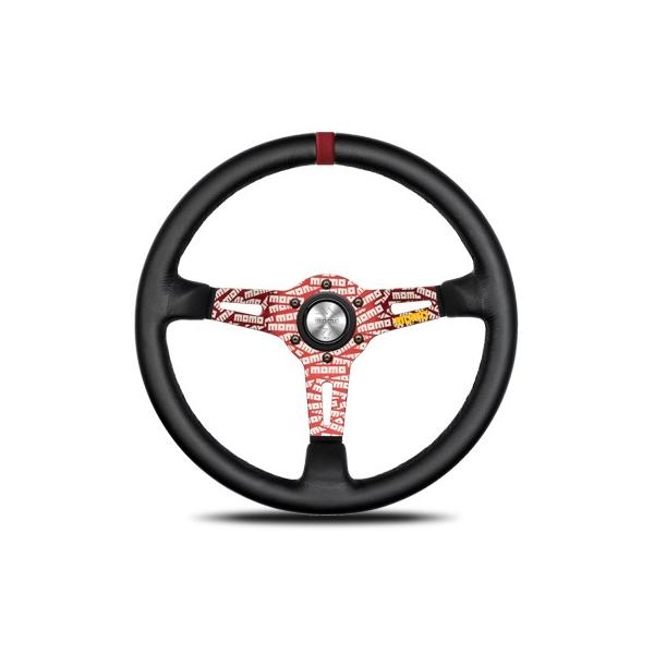 ゆち モモ ウルトラ 赤 MOMO ULTRA レザー レッドトップ MOMO モモ ステアリング ULTRA RED ウルトラレッド スポーク