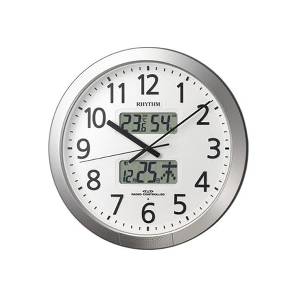 RHYTHM 電波時計 4FN404SR19 温度・湿度モニター付き fujii-tokeiten_4fn404sr19